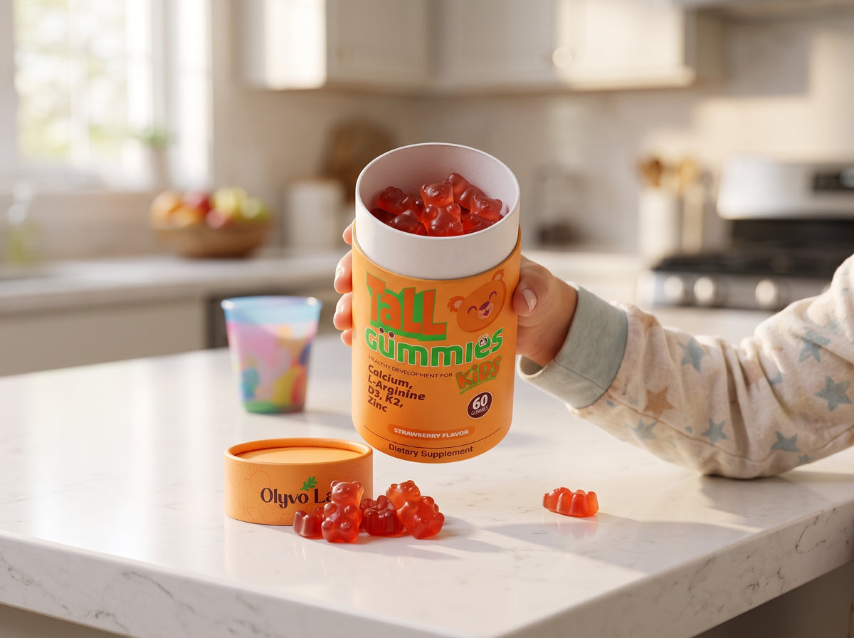 Everything your child needs to grow strong, in one gummy.