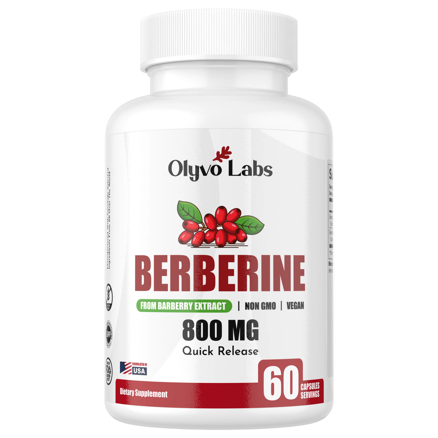 BERBERINE QUICK RELEASE CAPSULES- 60 CAPSULES