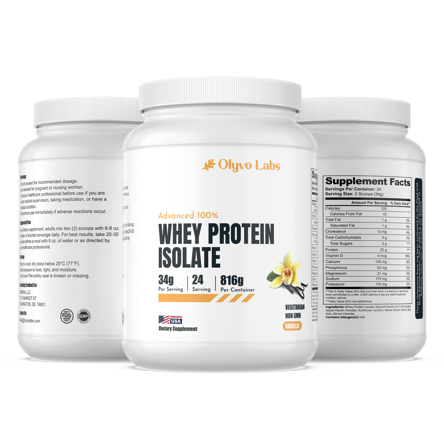 Whey Protein Isolate –1.8lbs